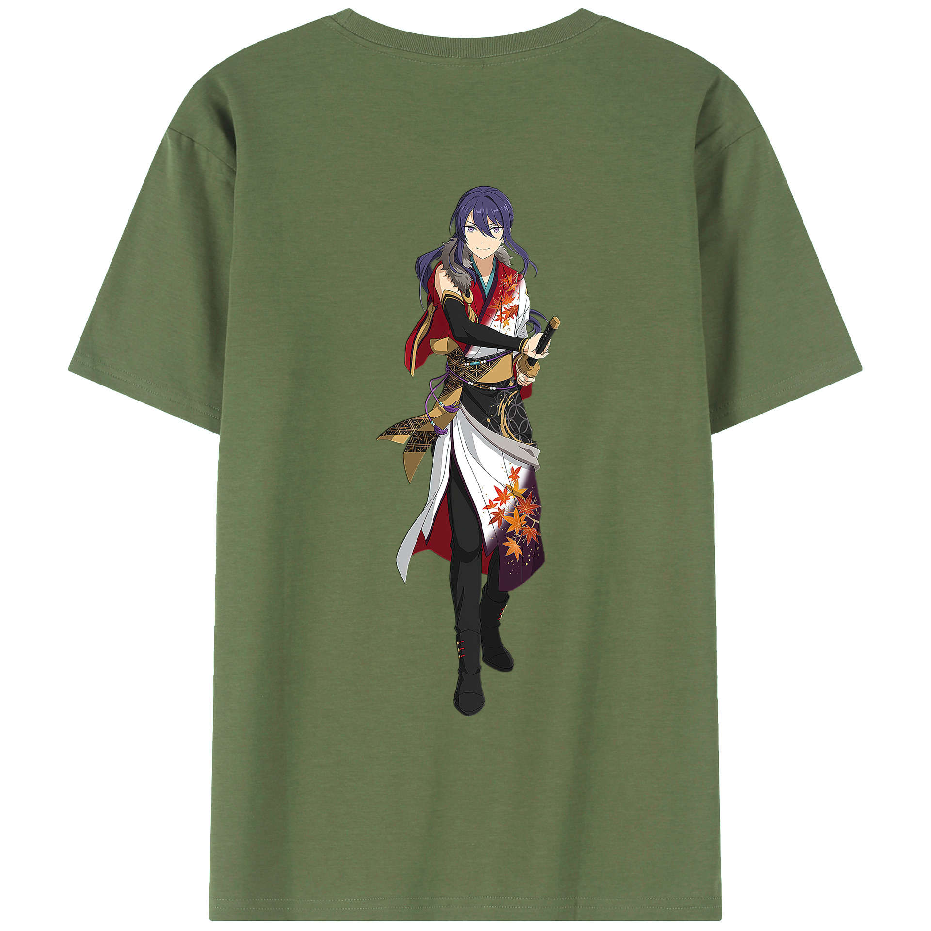 （画像用） あんさんぶるスターズ! Ensemble Stars 綿100％ メンズ半袖Tシャツ（バックプリント） 通気性
